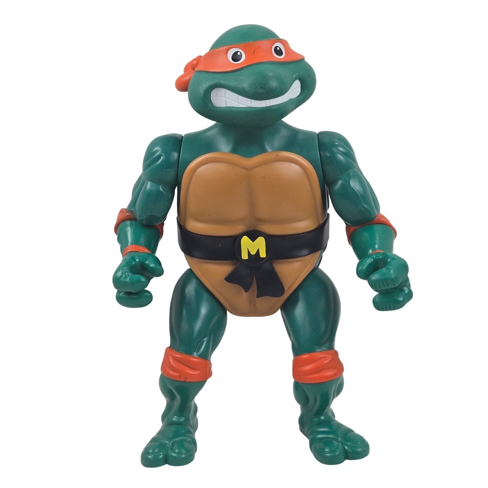 Playmates TMNT Michelangelo 12" Action Figure 2022 Viacom Toy Green Orange